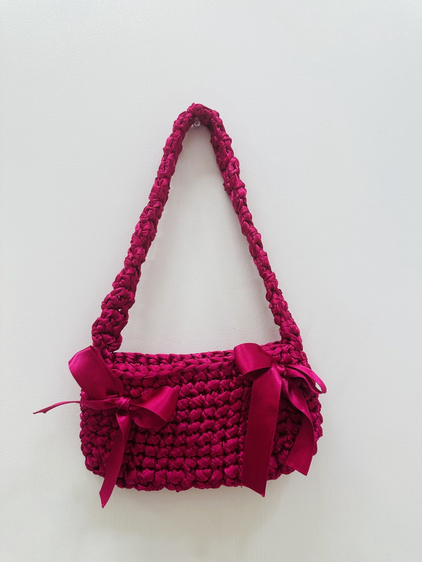 Satin Bow Handbag