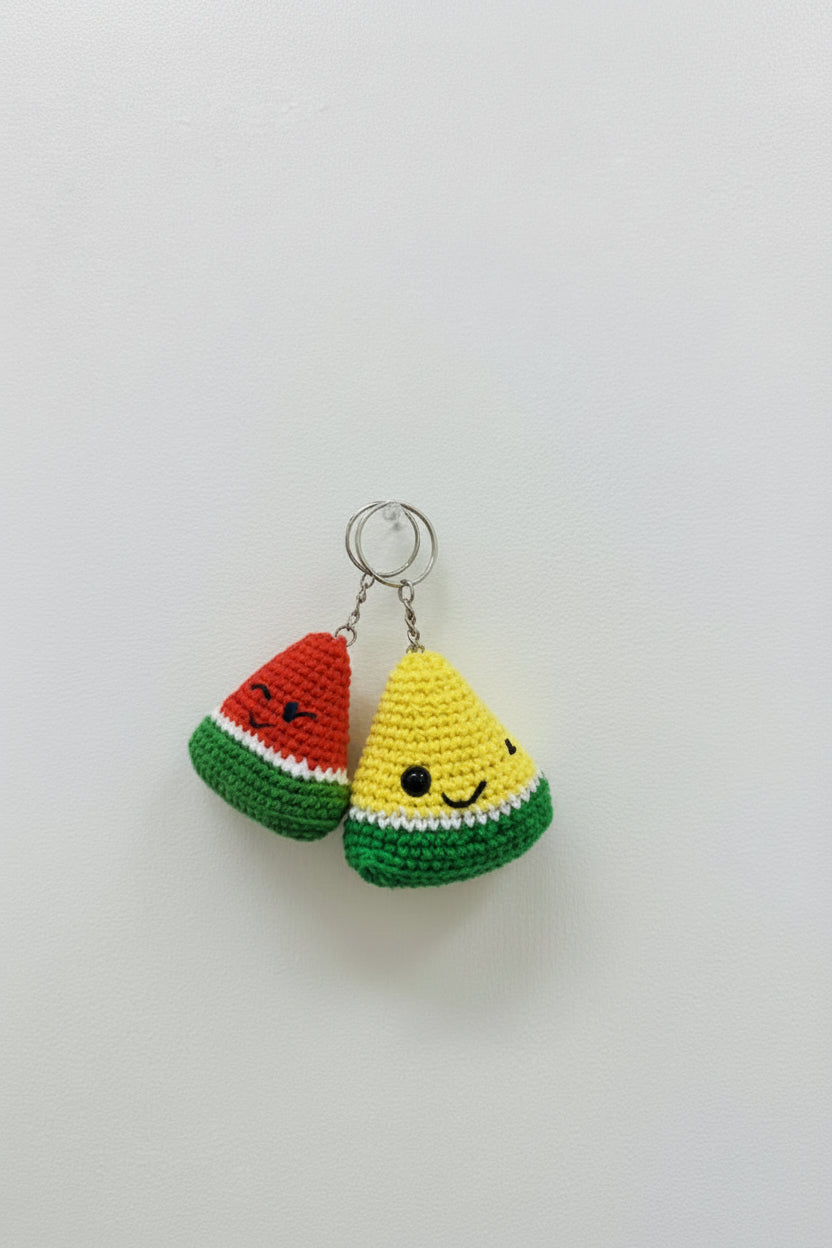 Winking Watermelon Keychain
