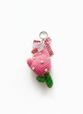 Tulip w pearl Keychain