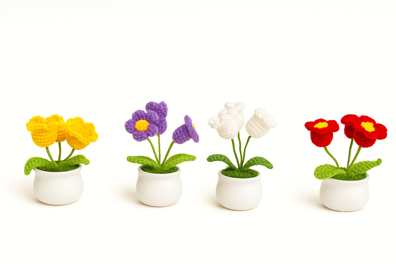 3 lilly flowerpot