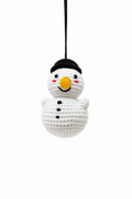 Small Snowman w/Black Hat Hanging