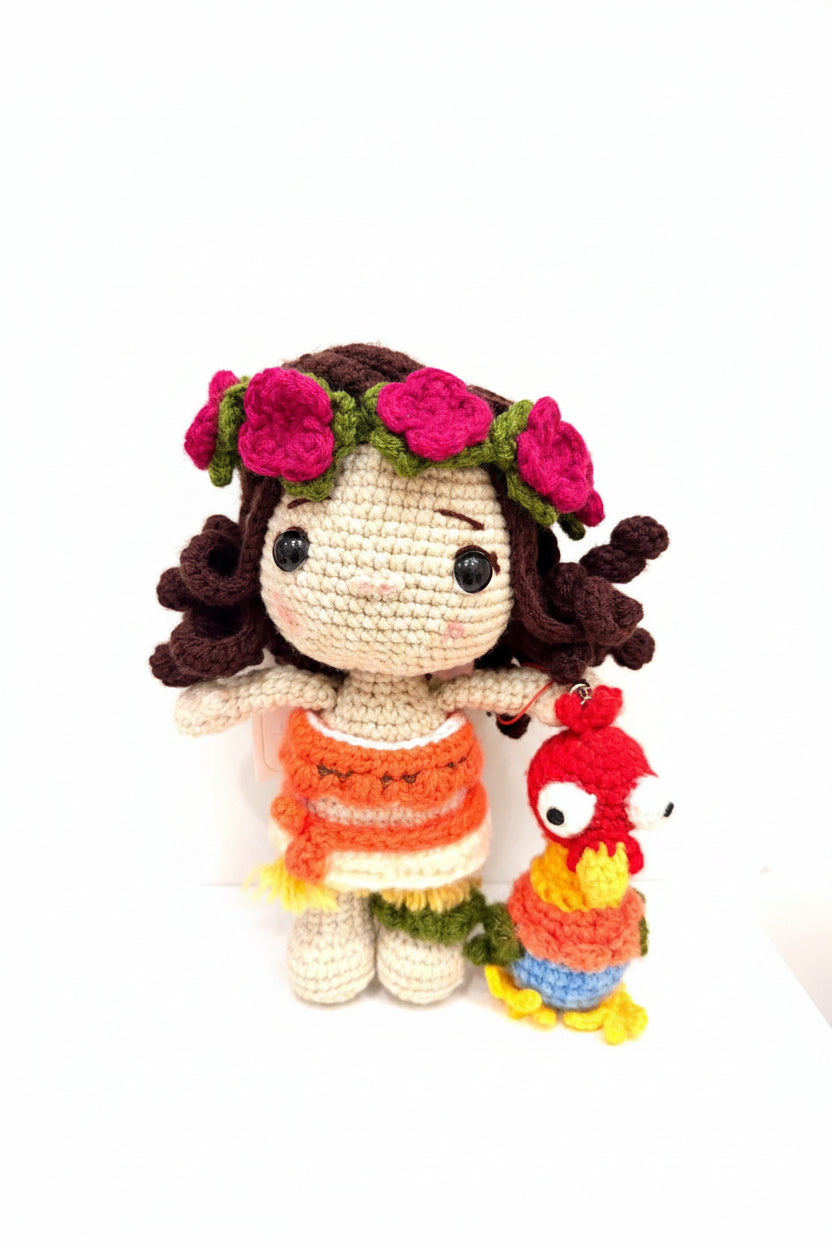 Moana and Hei Hei