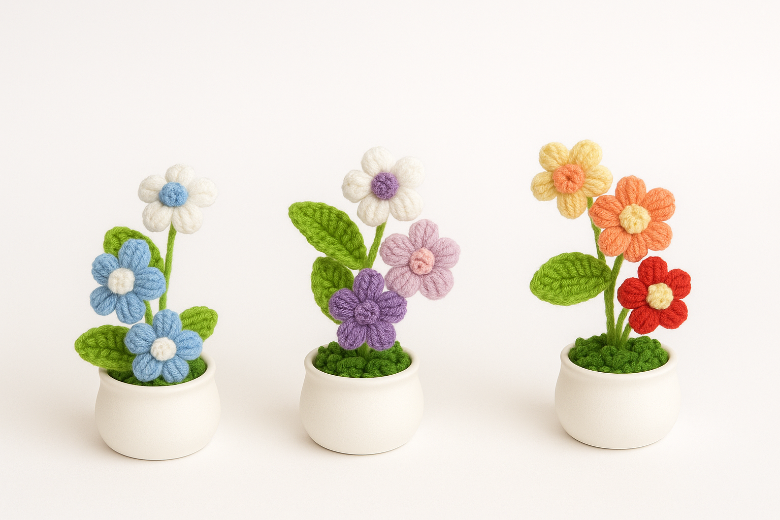 Flower Puffs Flowerpot