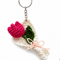 Tulip bouquet keychain
