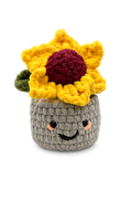 Soft sunflower pot