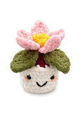 Soft hibiscus flower pot