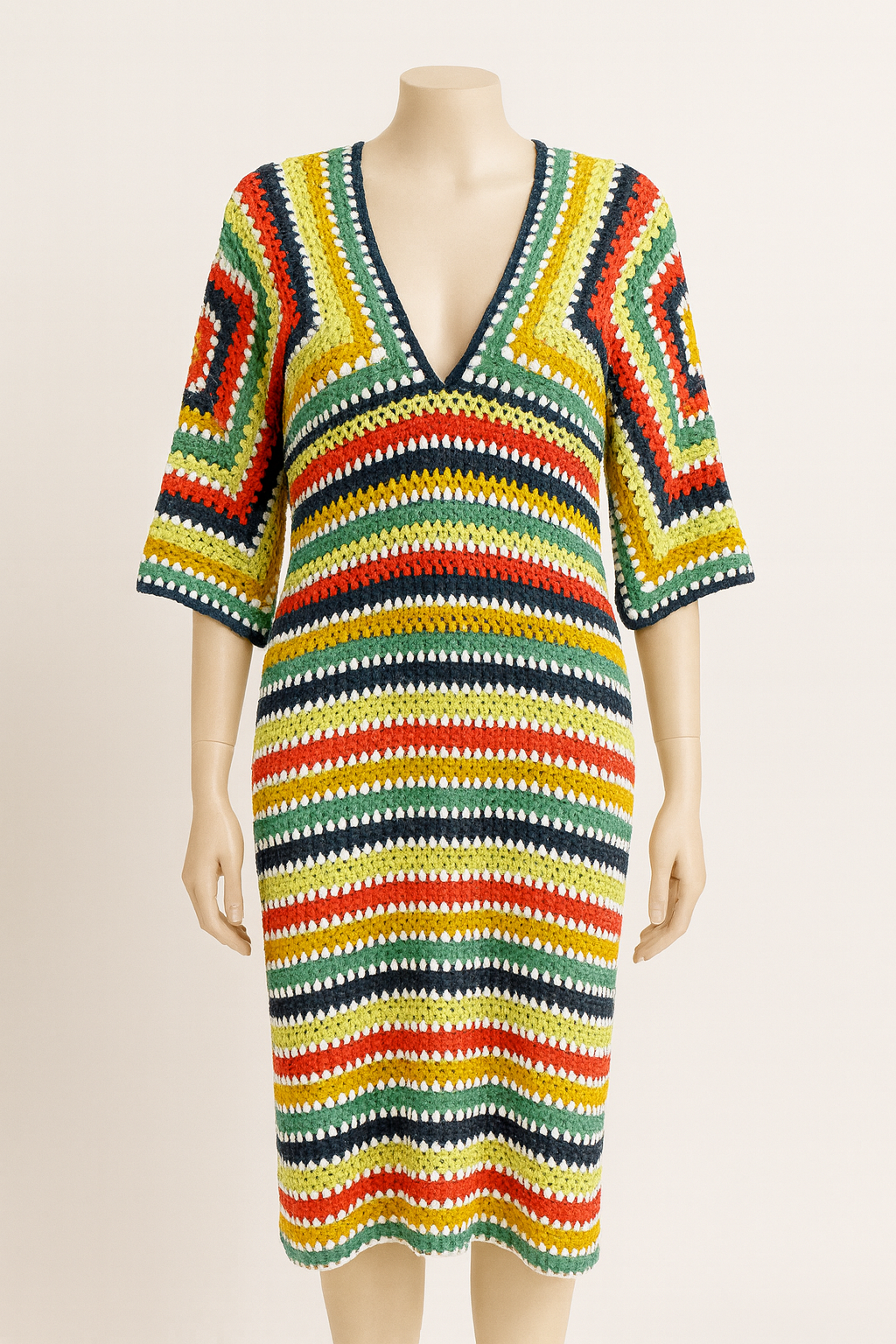 Striped Indigo Dress