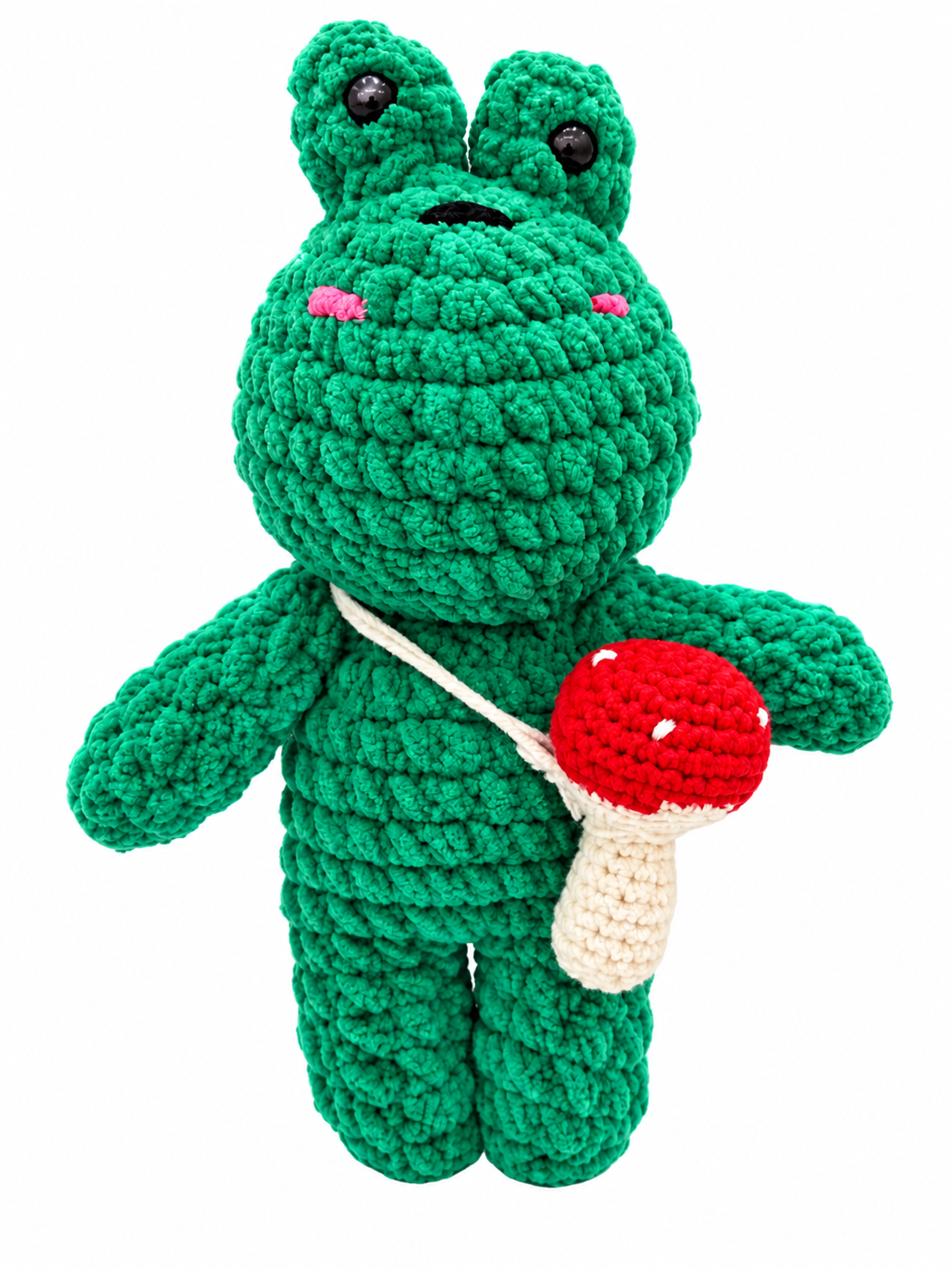 Frog w Mushroom Bag