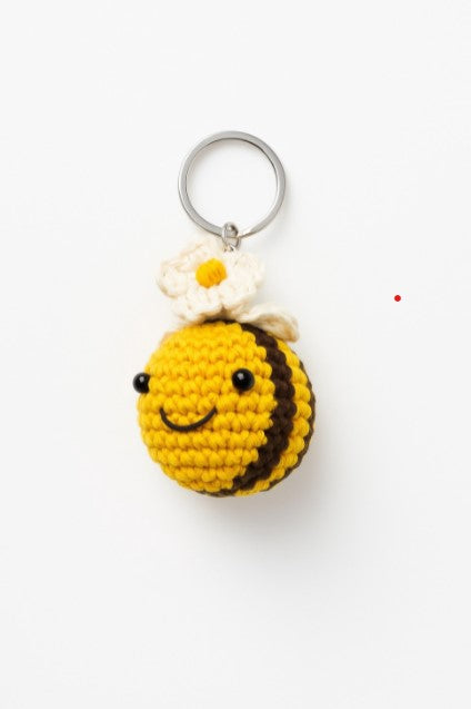 Flower Bee Keychain