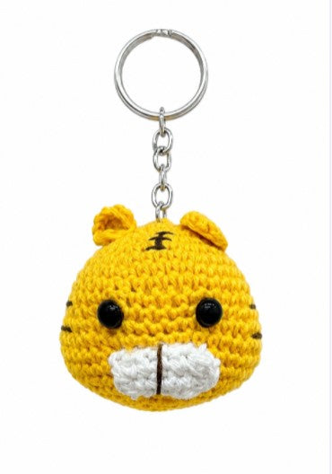 Cat face keychain