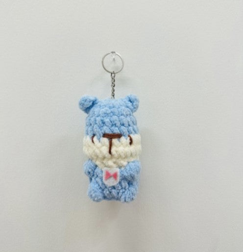 Velvet Teddy Keychain