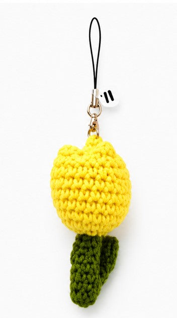 single tulip keychain