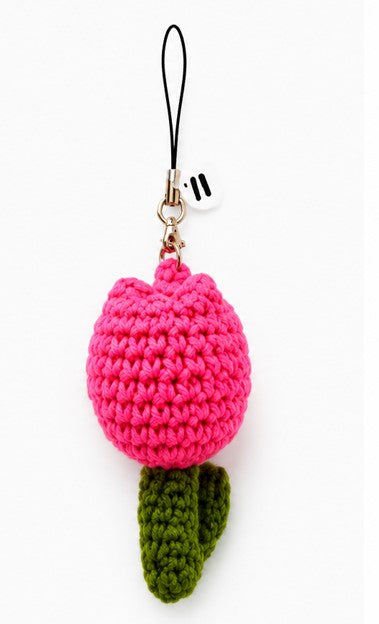 single tulip keychain