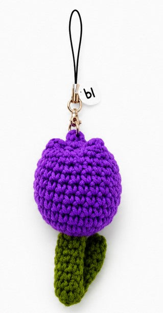 single tulip keychain